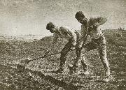 Two person dig the land Jean Francois Millet